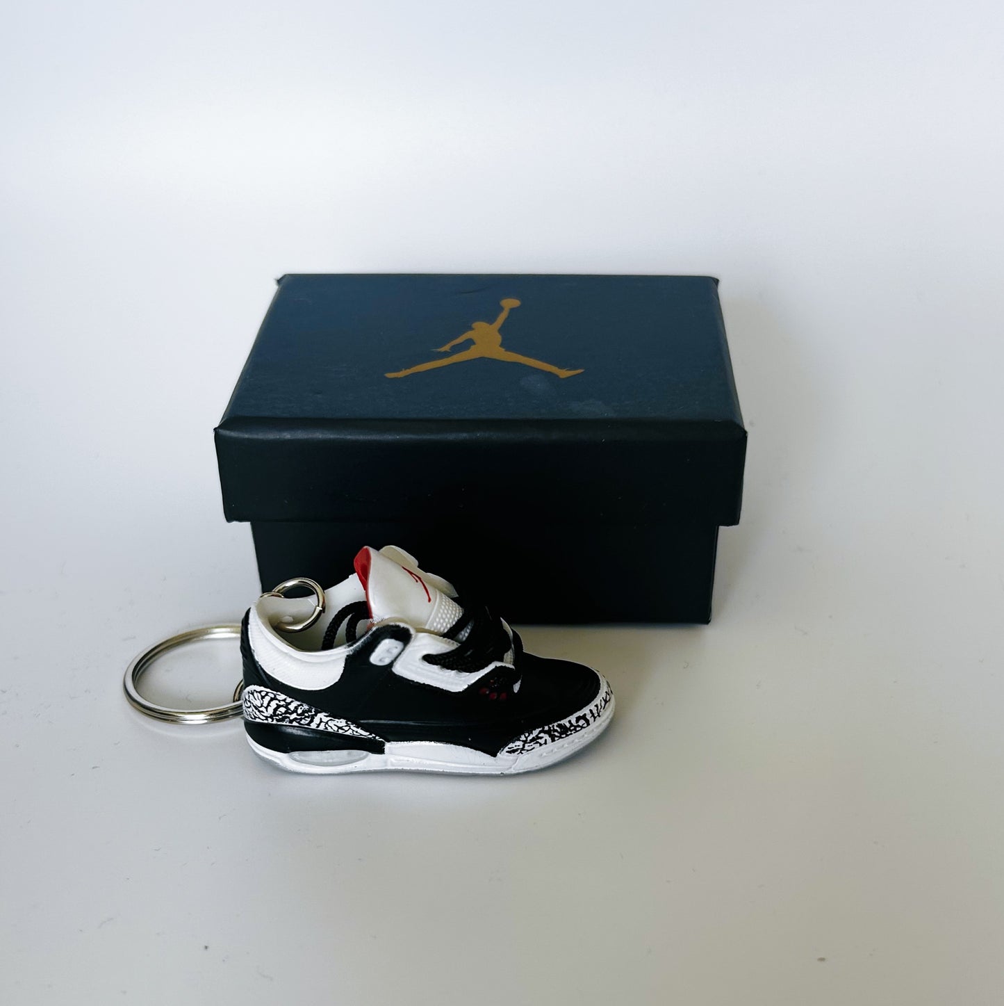 Jordan 3 Black Cement Keychain