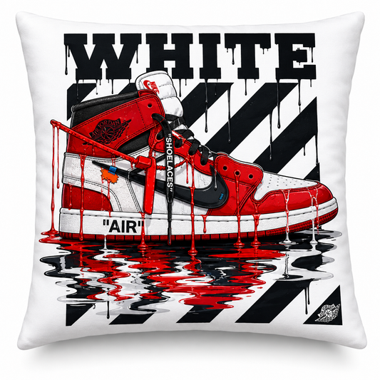 Jordan 1 High Off White Chicago Sneaker Cushion - 45cm x 45cm