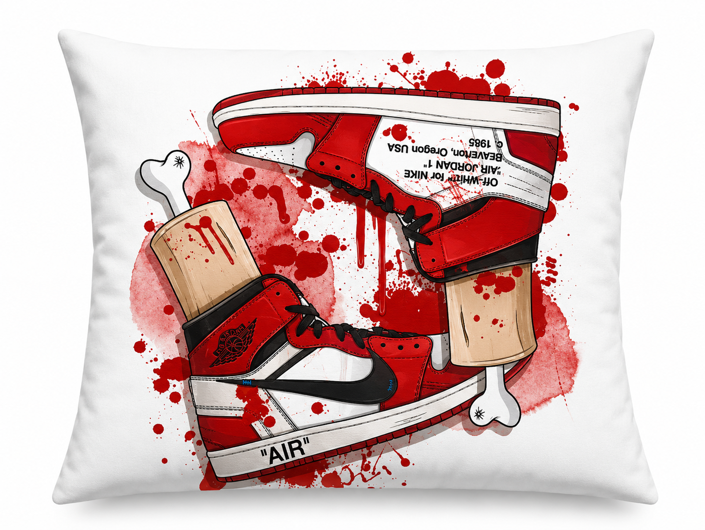 Jordan 1 High Chicago OW Sneaker Cushion - 45cm x 45cm