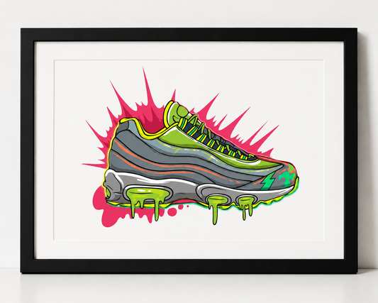 Nike Air Max Neon - A4 Artwork Print (Print Only)