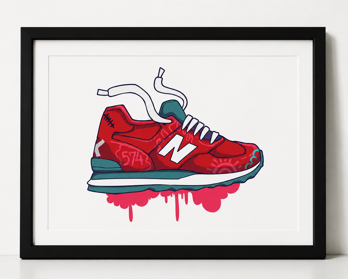 New Balance 574 - A4 Artwork Print (Print Only)
