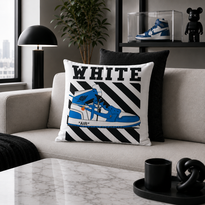 Jordan 1 High Off White UNC Sneaker Cushion - 45cm x 45cm