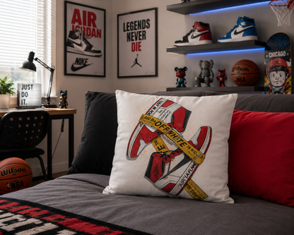 Jordan 1 High Chicago Off White Sneaker Cushion - 45cm x 45cm
