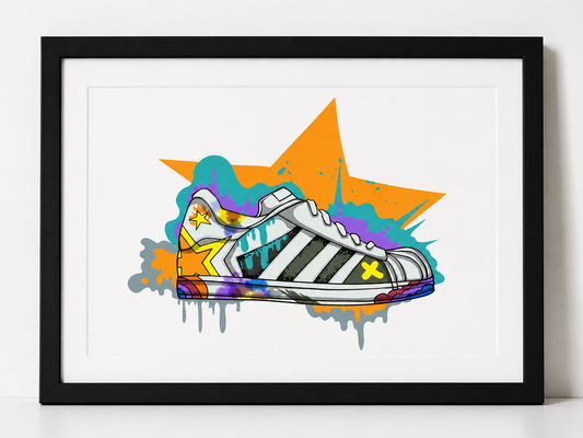 Adidas Superstar - A4 Artwork Print (Print Only)